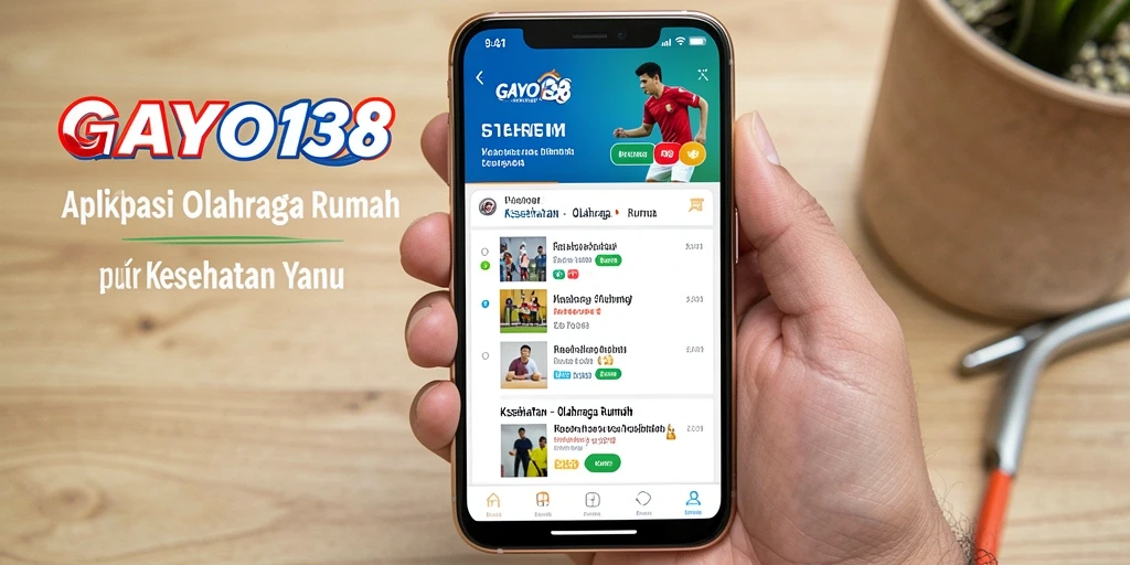 Antarmuka GAYO138 yang user-friendly untuk olahraga di rumah.