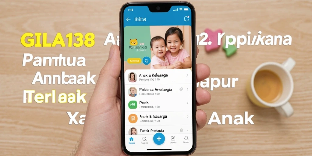 Antarmuka GILA138 menampilkan fitur Pantau Anak yang intuitif dan mudah digunakan.