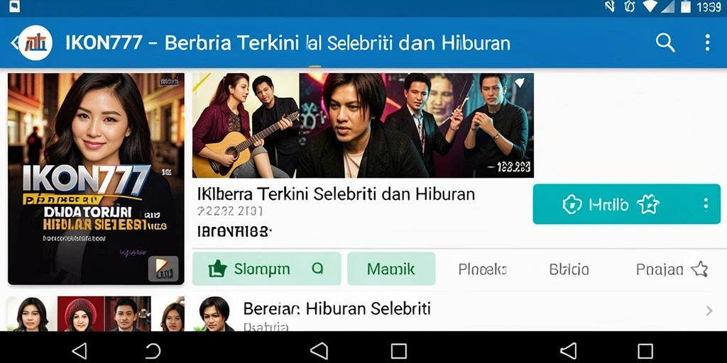 Tampilan antarmuka <strong>IKON777</strong> yang menarik dan informatif.