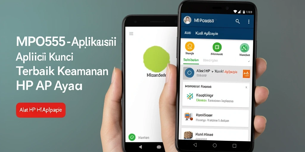 Tampilan antarmuka MPO555 dengan fitur penguncian aplikasi yang sederhana.