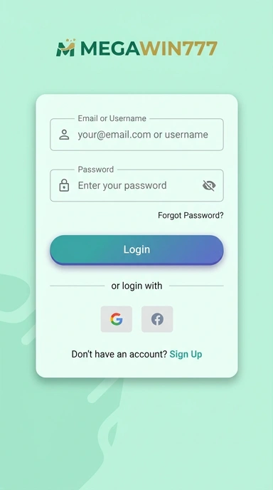Masuk Akun megawin777 dengan Mudah di Android